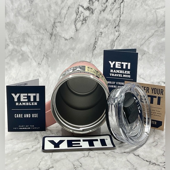 YETI RAMBLER 20oz TRAVEL MUG WITH MAGSLIDER LID STAINLESS STEEL DIRTY PINK - Picture 2 of 2